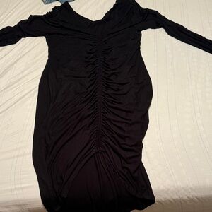 Fashion Nova Black Long Sleeve Dress